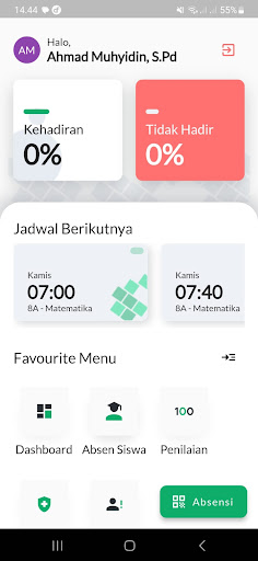 Android application Siakad PPAI Darun Najah screenshort
