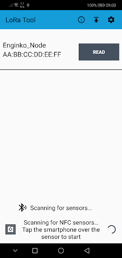 Android application LoRa Tool screenshort