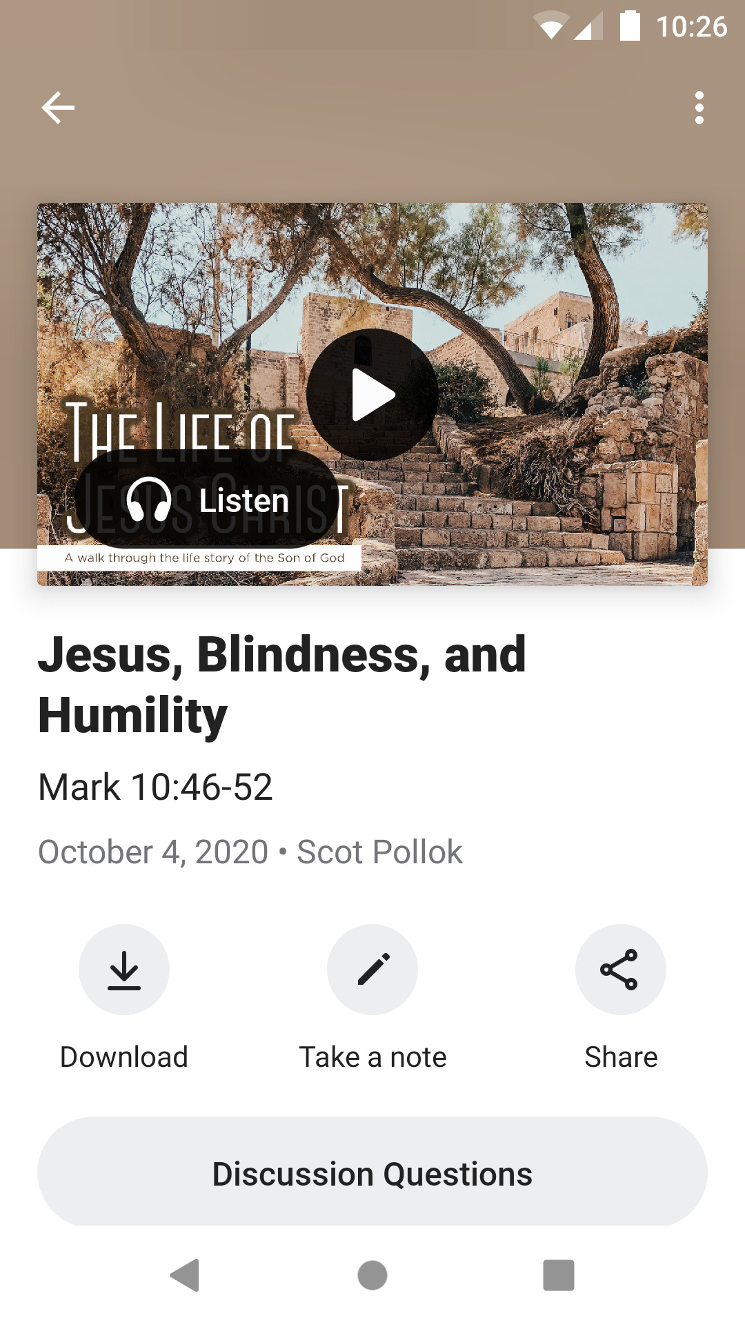 Android application Faith Bible screenshort