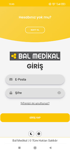 Android application Bal Medikal screenshort