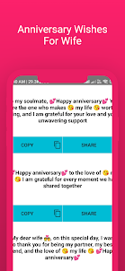 Anniversary wishes for Wife