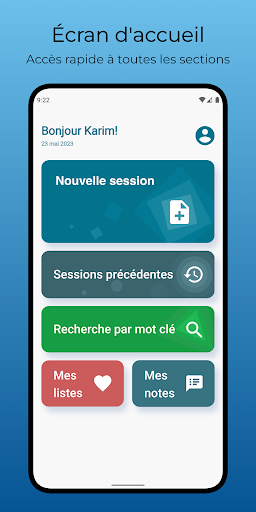 Android application QCMed: examens de médecine screenshort
