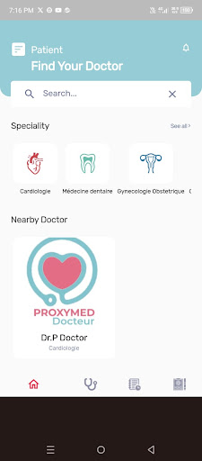Android application ProxyMed Patient screenshort