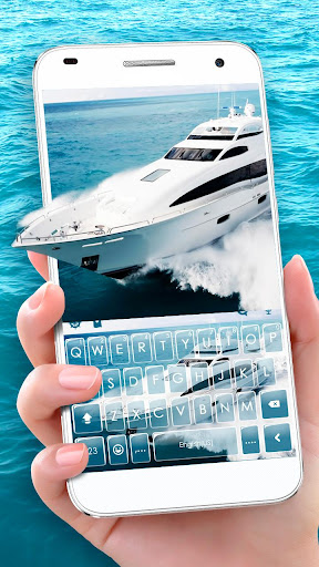 Android application Boat Sea Holiday Keyboard Them screenshort