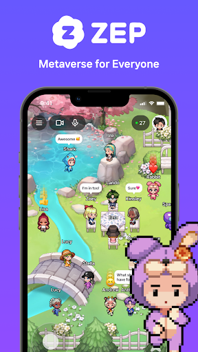 Android application ZEP - Metaverse for everyone screenshort