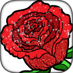 Cover Image of Baixar Glitter Flower Coloring Book  APK