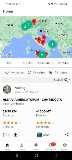 Training Camp: MTB routes Screen 3