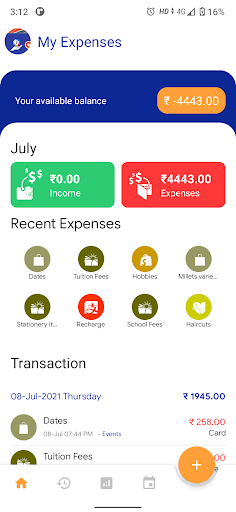 Android application My Expenses - Expense Manager screenshort