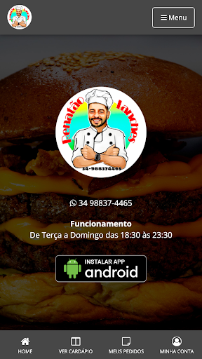 Android application Renatão Lanches screenshort