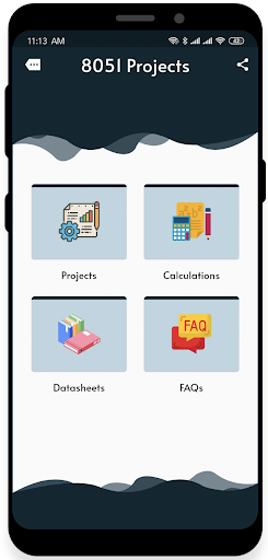 Android application PRO 8051 Microcontroller screenshort