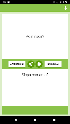 Android application Azerbaijani-Indonesian Transla screenshort