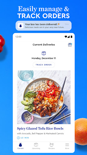 Screenshot of Blue Apron