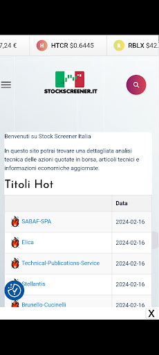 Stock screener Italia 3
