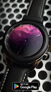 Pink Polygon Watch Face