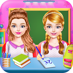 Icon image Twins Sisters Girls School Day