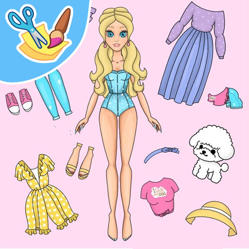 Color Toca Boca Paper Doll and Clothes / Toca Boca papercraft