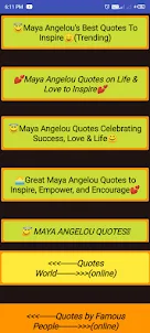 Maya Angelou Poems & Quotes