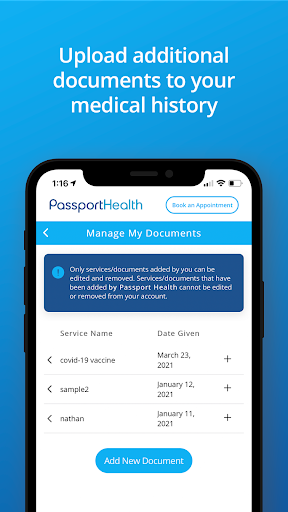 Passport Health Screenshot