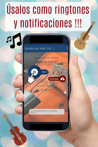 Sonidos de Violín, melodías. Screen 3