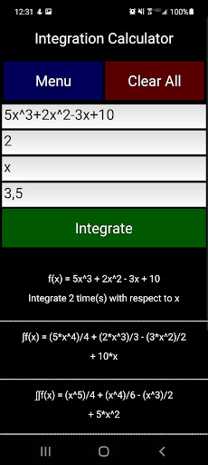 Integration Calculator
