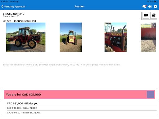 Rosehill Auction Service Live