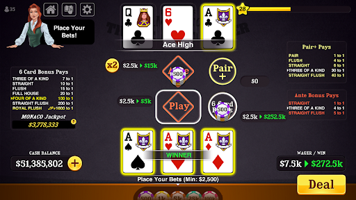 Triple Card Poker - Three Card 11