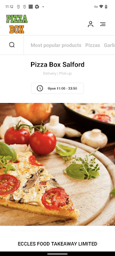 Android application Pizza Box Salford screenshort