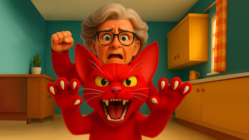 Angry Granny Prank vs Bad Cat screenshot 13