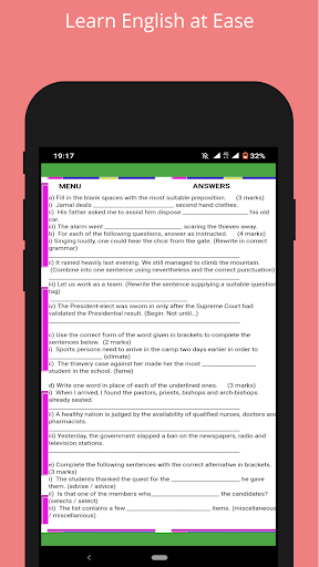 Learn English Grammar Screen 2