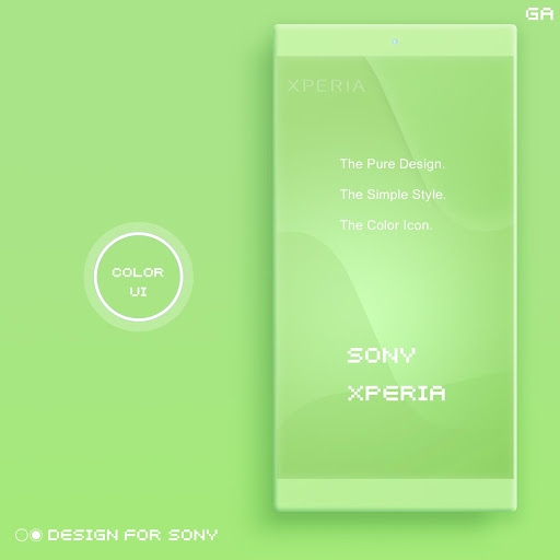Android application COLOR™ XPERIA | Theme A LIME screenshort