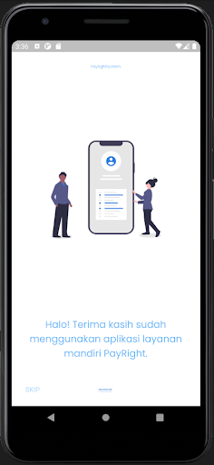 Android application Payrightsystem Absensi screenshort