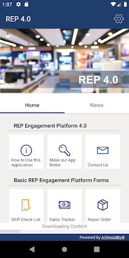 Android application REP 4.0 screenshort
