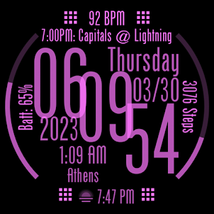 RB003 Pastel Watch Face