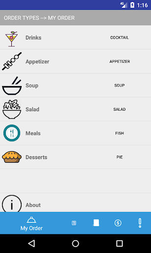 Android application That's My Order screenshort