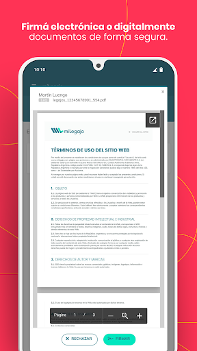 miLegajo Screen 2