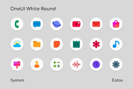 OneUI 3 White – Round Icon Pack APK (PAID) Download 1