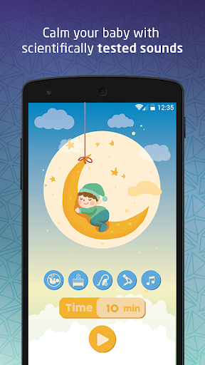 Android application Baby Sleep Sounds screenshort