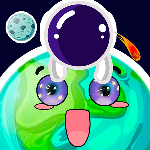 Cosmic merge: suika game logo