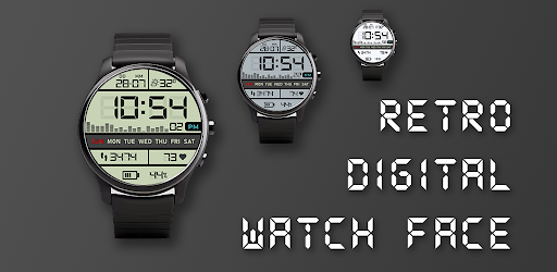 Retro Digital Watch Face