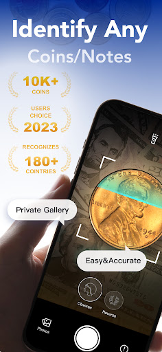 Android application HeritCoin: AI Identify Coins screenshort