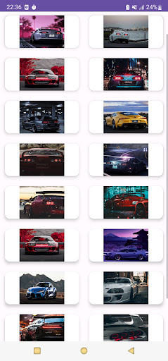 Android application Toyota Supra Wallpapers screenshort
