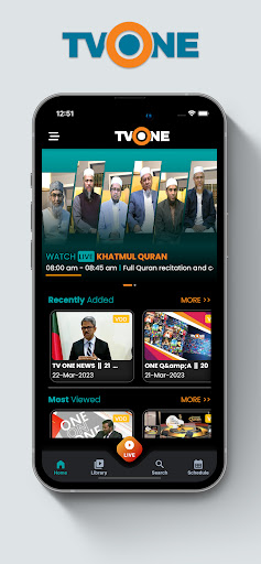 Android application TVONE screenshort