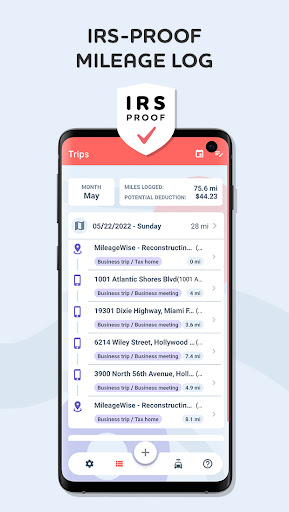 Mileage Tracker by MileageWise screenshot