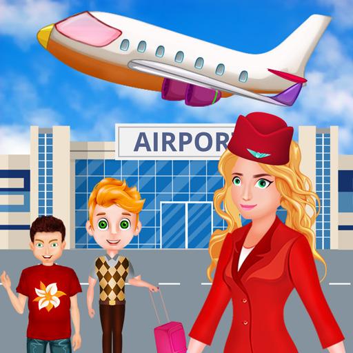 Summer Vacation Airport Trip  Icon