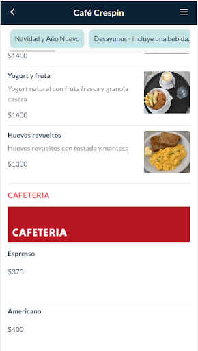 Café Crespín Screen 2