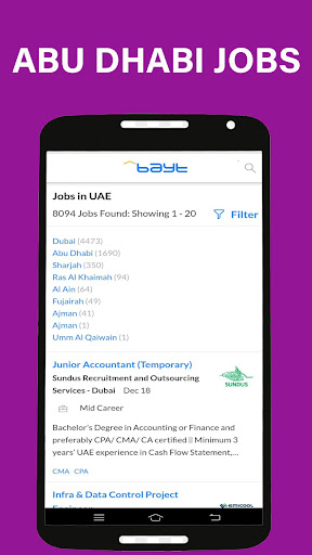 Jobs in Abu Dhabi App Screen 2