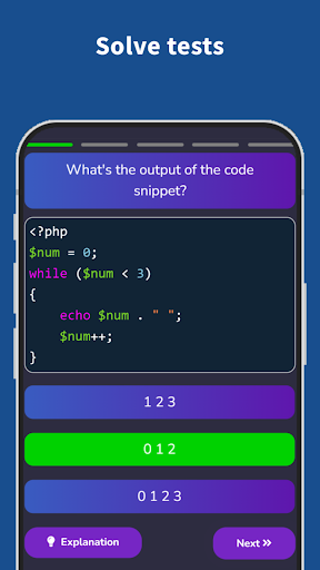Android application PHP Champ: Learn programming screenshort