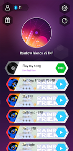FNF Tiles Hop Rainbow friends