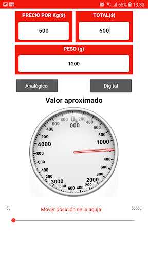 Android application Convertidor Balanza Analógica screenshort