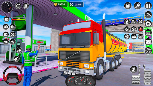 Oil Tanker Truck Games 2023 3D Screen 2
